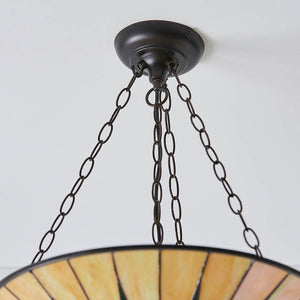 Dark Star Large Inverted 3-Light Pendant Ceiling Light - Comet Lighting