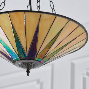 Dark Star Large Inverted 3-Light Pendant Ceiling Light - Comet Lighting