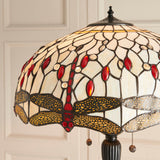 Dragonfly Beige 2-Light Floor Lamp - Comet Lighting