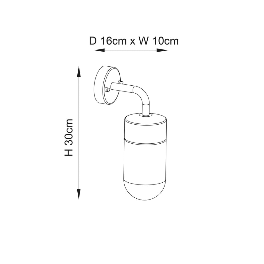 North Wall Light Stainless