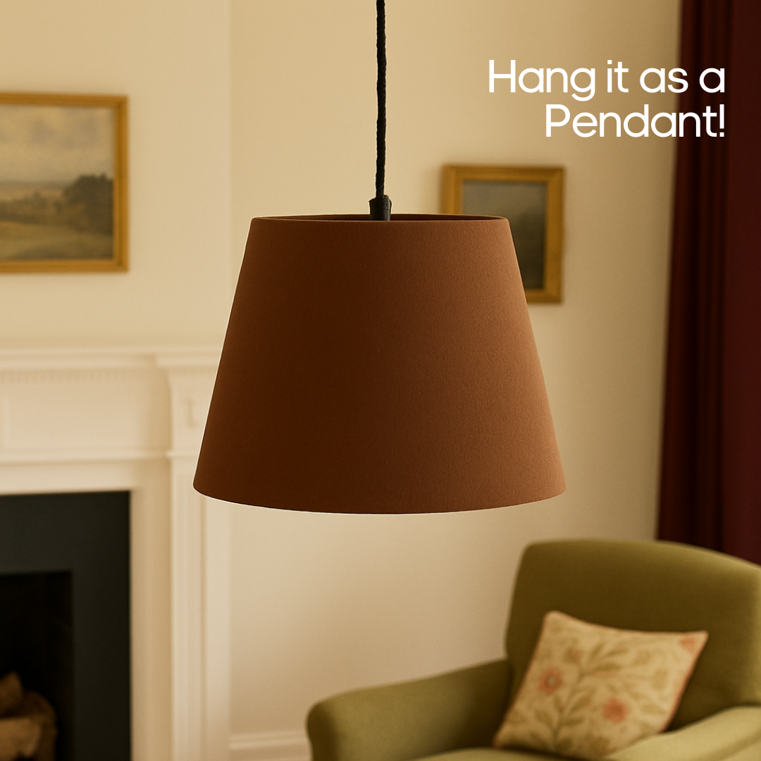 AARTIN STRAIGHT EMPIRE ROLLED LAMPSHADE IN TAUPE SILK