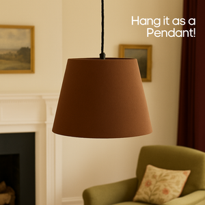 AARTIN STRAIGHT EMPIRE ROLLED LAMPSHADE IN TAUPE SILK