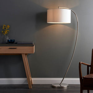 Josephine Floor Lamp Nickel - Comet Lighting