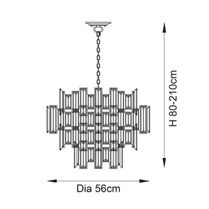 Viviana 12-Light Pendant Ceiling Light - Comet Lighting