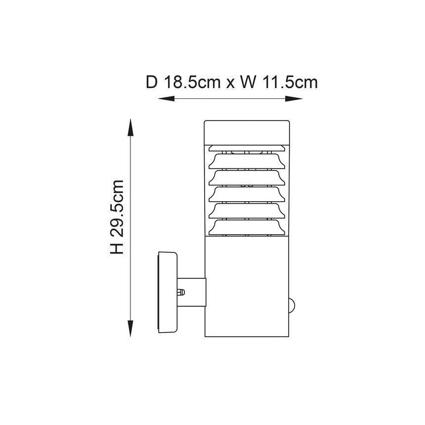 Equinox LED 1-Light Outdoor Wall Light & PIR