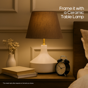 AARTIN STRAIGHT EMPIRE ROLLED LAMPSHADE IN TAUPE SILK