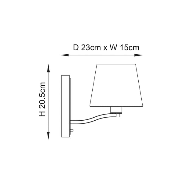 Harvey Wall Light Nickel - Comet Lighting