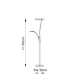 Alassio Mother & Child Task Floor Lamp Antique Brass - Comet Lighting