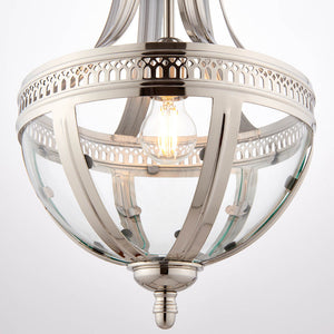 Vienna 1-Light Pendant Ceiling Light Brass - Comet Lighting