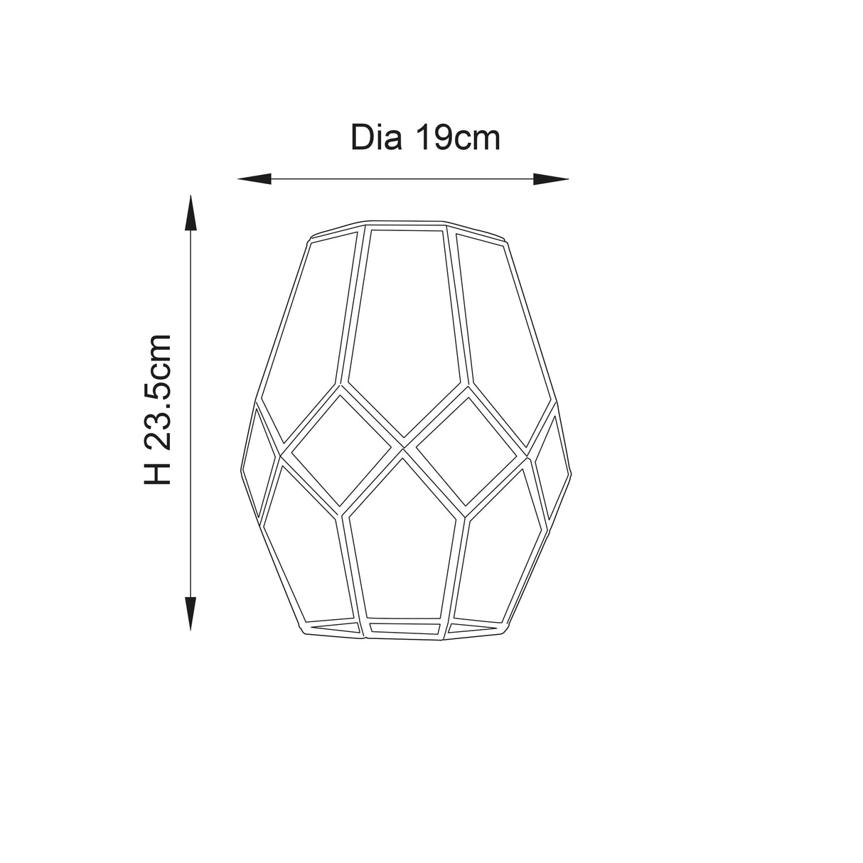 Ripley 1lt Pendant easyfit - Comet Lighting