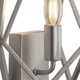 Dart 1Lt Wall Light Satin Silver w/ Pull Cord