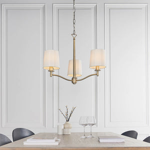 Ortona 3-Light Pendant Ceiling Light Antique Brass - Comet Lighting