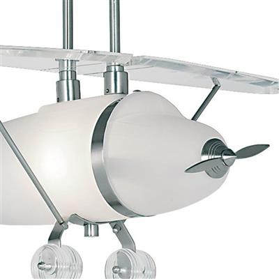 Searchlight Novelty Silver Airplane Light Glass - Comet Lighting