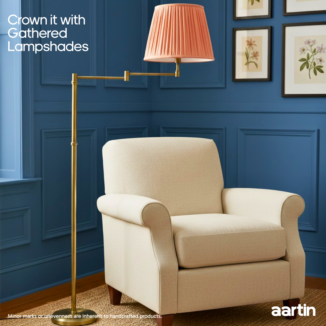 AARTIN ALPHA FLOOR LAMP IN ANTIQUE BRASS (BASE ONLY)