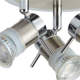 Searchlight Aries Chrome Silver 3 Light Spotlight - Comet Lighting