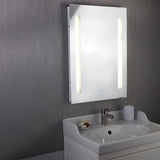 Searchlight Illuminated 2 Light Touch Bathroom Mirror - Comet Lighting