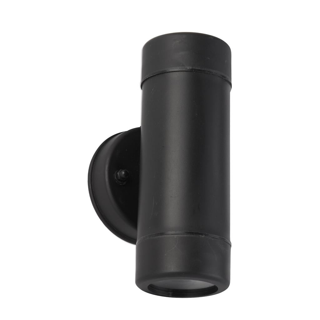 Coastal Outdoor LED 2Lt Wall Light- Black Polypropylene,IP44 - Comet Lighting