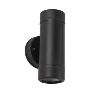 Searchlight 2 Light Outdoor Wall Bracket Diffuser Black - Comet Lighting