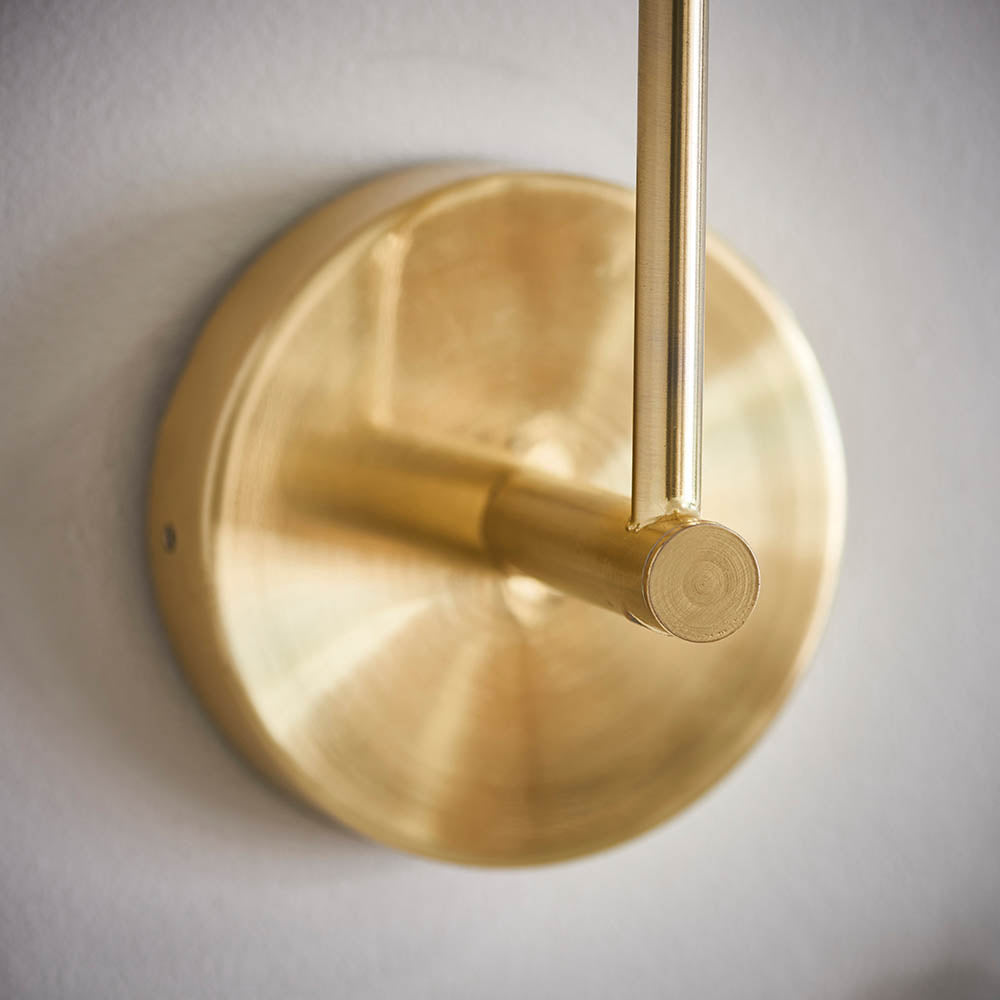 Otto Wall Lamp Brushed Brass - Comet Lighting