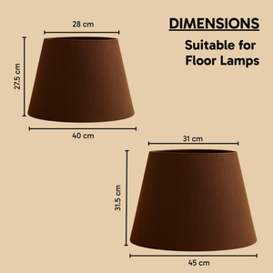 AARTIN STRAIGHT EMPIRE ROLLED LAMPSHADE IN TAUPE SILK