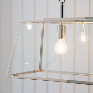 Hurst 3-Light Ceiling Pendant Nickel - Comet Lighting