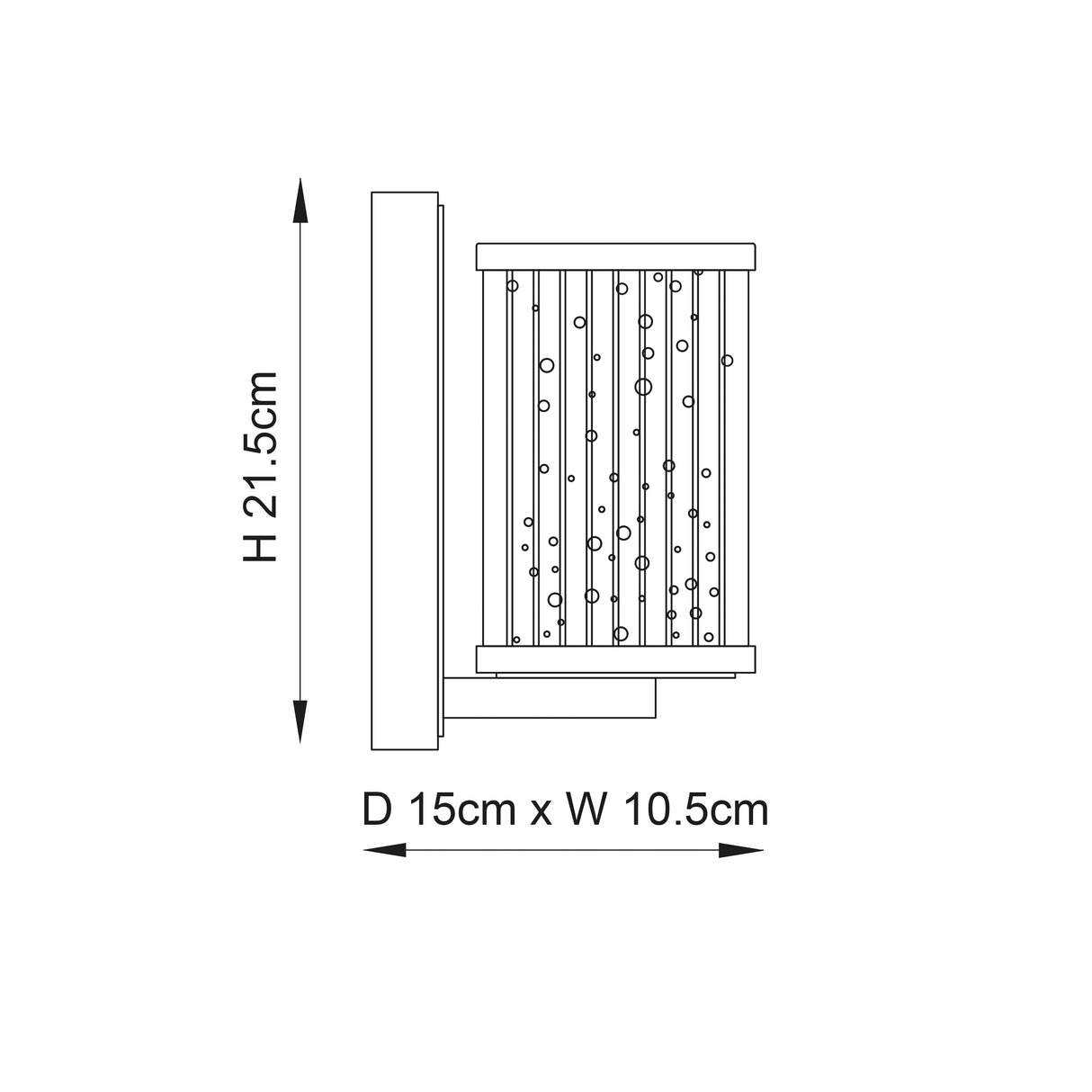 Easton 1-Light Wall Light - Comet Lighting