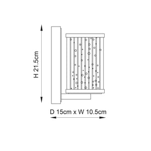 Easton 1-Light Wall Light - Comet Lighting
