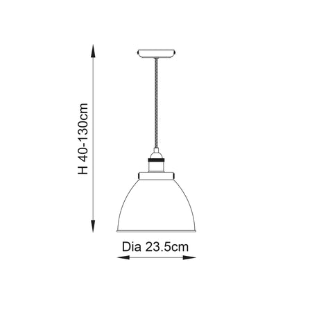 Franklin 1-Light Small Pendant Ceiling Light