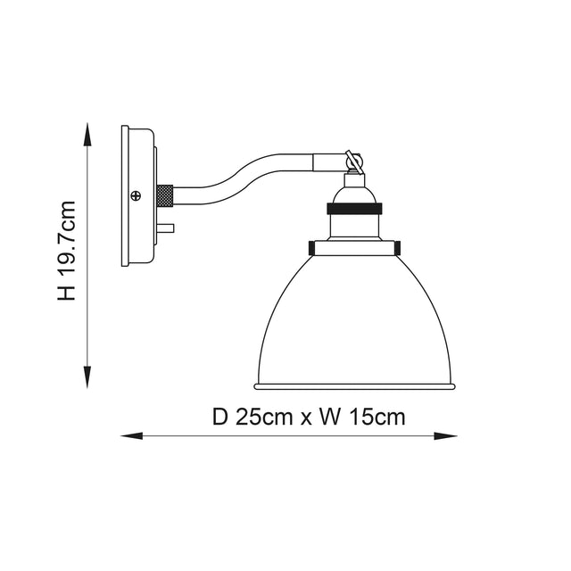 Franklin 1-Light Wall Light - Comet Lighting