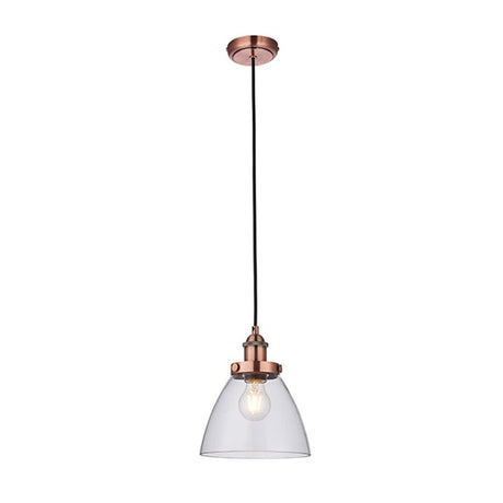 Hansen 1-Light Pendant Ceiling Light Aged Copper