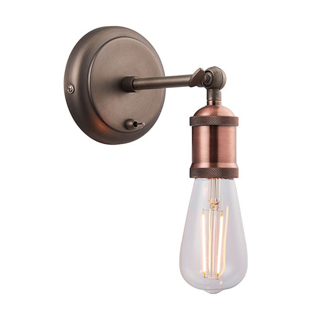 Hal 1-Light Wall Light Pewter/Copper
