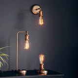 Hal Table Lamp Aged Pewter/Copper B - Comet Lighting