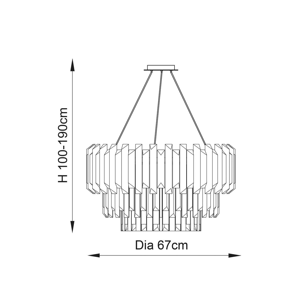 Valetta 6-Light Pendant Ceiling Light - Comet Lighting