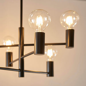 Studio 6-Light Semi-Flush Ceiling Light 76502 - Comet Lighting
