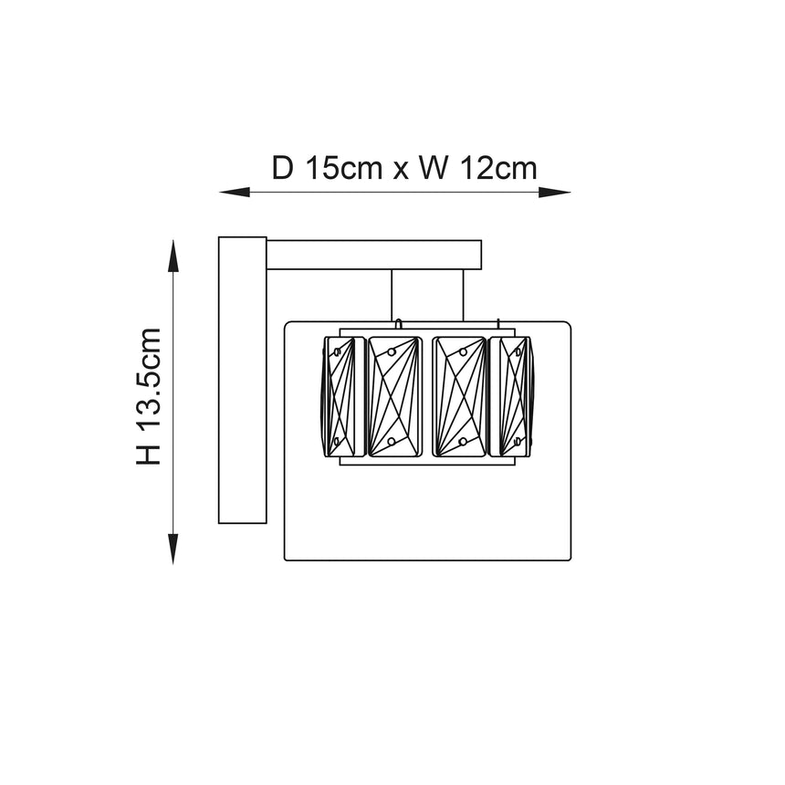 Verina 1-Light Wall Light B