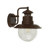 Wooton 1Lt Outdoor Wall/Porch Light - Rustic Brown