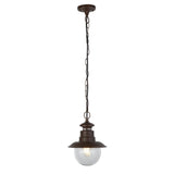 Wooton 1Lt Outdoor Pendant - Rustic Brown