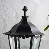 Burford 1-Light Outdoor Wall Lantern Black - Comet Lighting