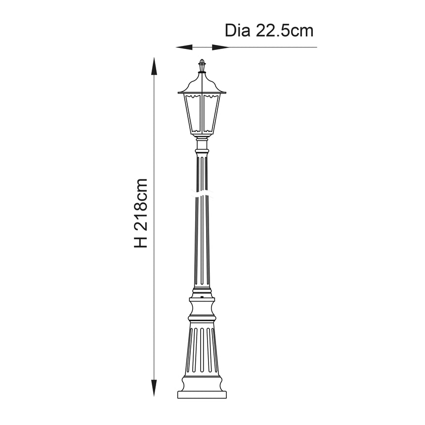 Burford Outdoor 1-Light Lamp Post