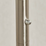 Jaspa 3-Light Floor Lamp Satin Nickel - Comet Lighting