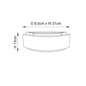 Gianna 1lt Wall - Comet Lighting