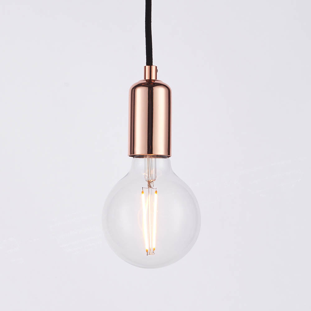 Studio 6-Light Pendant Ceiling Light Copper - Comet Lighting