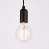 Studio 6-Light Pendant Ceiling Light Black - Comet Lighting