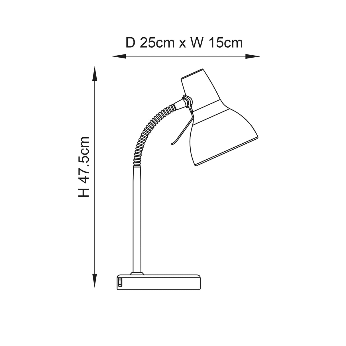 Amalfi Task Table Lamp USB - Comet Lighting