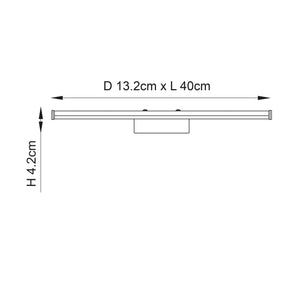 Moda 1-Light Wall Light Chrome - Comet Lighting