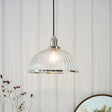 Hansen 1-Light Pendant Ceiling Light Nickel - Comet Lighting