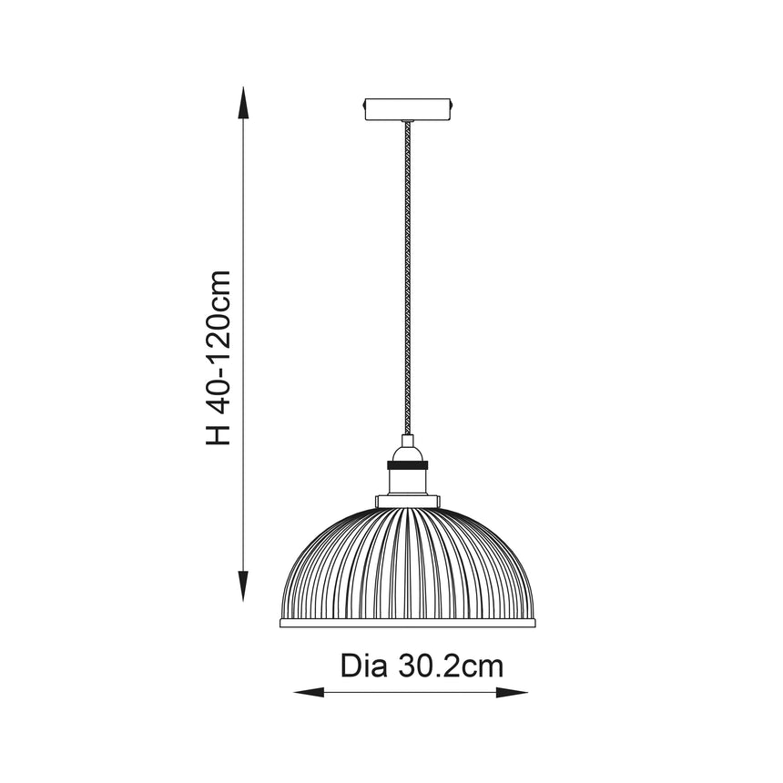 Hansen 1-Light Pendant Ceiling Light Nickel