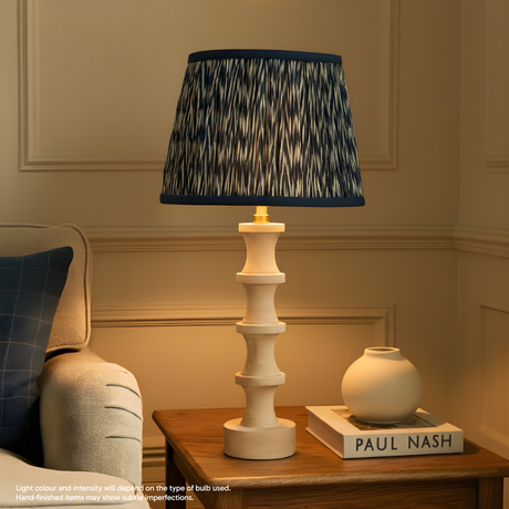 AARTIN NOVA TABLE LAMP IN WOOD WITH WHITEWASH FINISH (BASE ONLY)