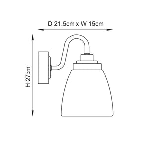Ashbury 1-Light Wall Light - Comet Lighting