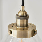 Hansen 1-Light Pendant Ceiling Light Antique Brass - Comet Lighting